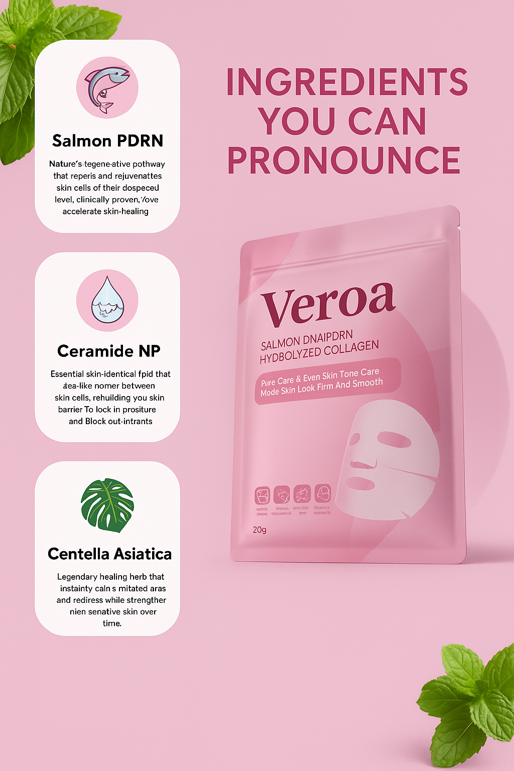 Salmon PDRN Pink Collagen Mask